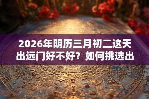2026年阴历三月初二这天出远门好不好？如何挑选出行吉日？