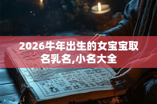 2026牛年出生的女宝宝取名乳名,小名大全