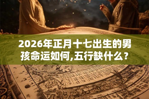 2026年正月十七出生的男孩命运如何,五行缺什么? 2026年正月十七出生的男孩命运如何,五行缺什么?