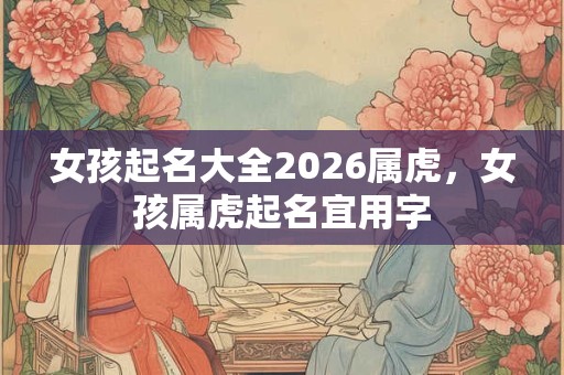女孩起名大全2026属虎,女孩属虎起名宜用字 女孩起名大全2026属虎,女孩属虎起名宜用字