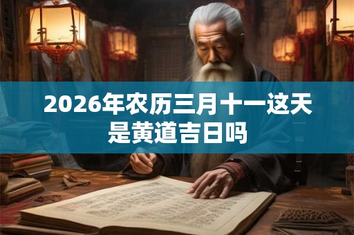 2026年农历三月十一这天是黄道吉日吗