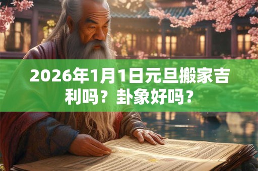 2026年1月1日元旦搬家吉利吗?卦象好吗? 2026年1月1日元旦搬家吉利吗?卦象好吗?