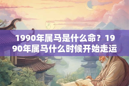 1990年属马是什么命？1990年属马什么时候开始走运？