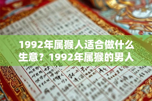 1992年属猴人适合做什么生意？1992年属猴的男人性格脾气
