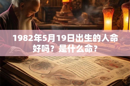 1982年5月19日出生的人命好吗？是什么命？