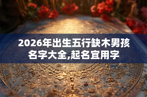 2026年出生五行缺木男孩名字大全,起名宜用字