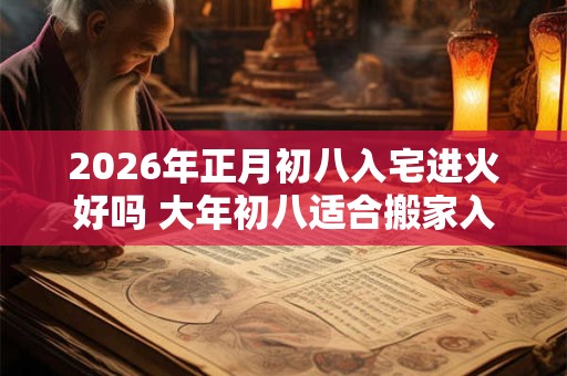 2026年正月初八入宅进火好吗 大年初八适合搬家入宅吗
