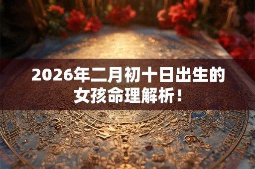 2026年二月初十日出生的女孩命理解析! 2026年二月初十日出生的女孩命理解析!