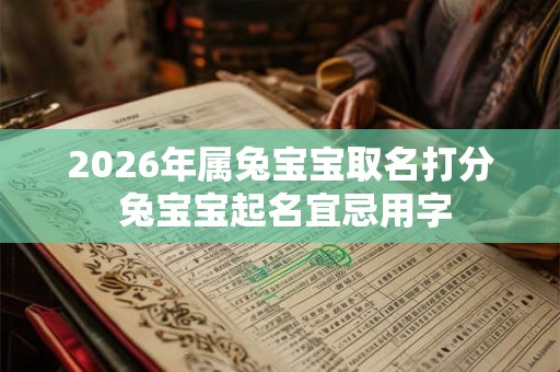 2026年属兔宝宝取名打分 兔宝宝起名宜忌用字
