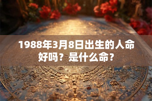1988年3月8日出生的人命好吗？是什么命？