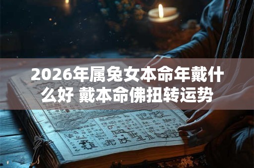2026年属兔女本命年戴什么好 戴本命佛扭转运势 2026年属兔女本命年戴什么好 戴本命佛扭转运势