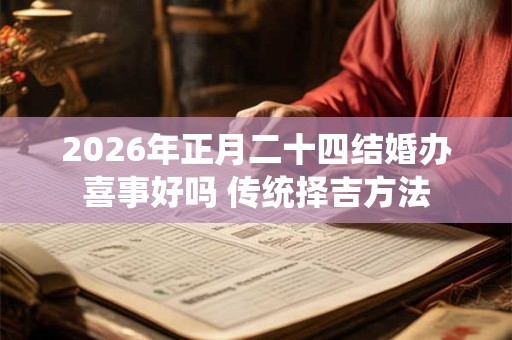 2026年正月二十四结婚办喜事好吗 传统择吉方法 2026年正月二十四结婚办喜事好吗 传统择吉方法