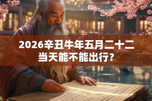 2026辛丑牛年五月二十二当天能不能出行？