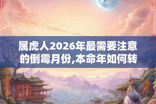属虎人2026年最需要注意的倒霉月份,本命年如何转运