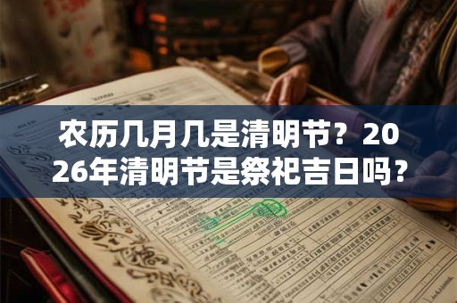 农历几月几是清明节?2026年清明节是祭祀吉日吗? 农历几月几是清明节?2026年清明节是祭祀吉日吗?