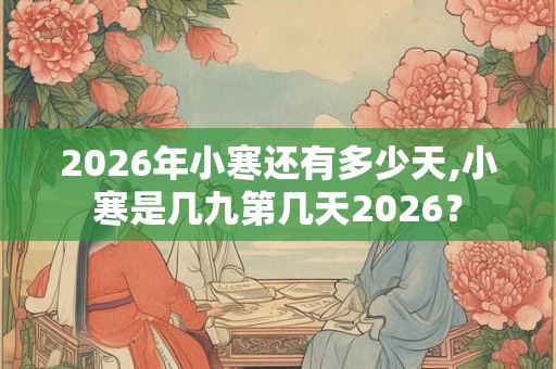 2026年小寒还有多少天,小寒是几九第几天2026？