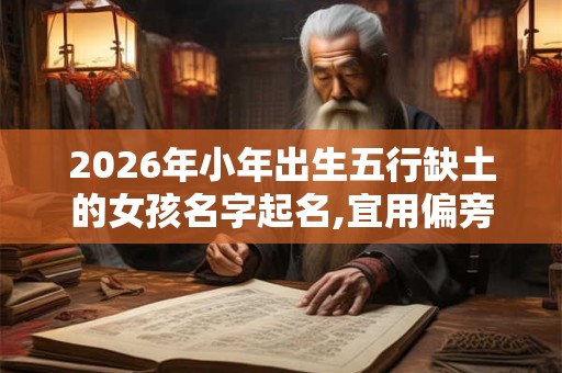 2026年小年出生五行缺土的女孩名字起名,宜用偏旁汉字