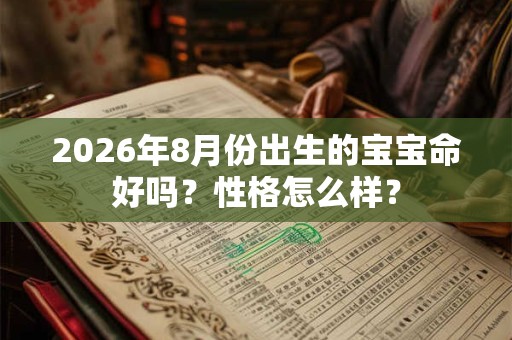 2026年8月份出生的宝宝命好吗？性格怎么样？