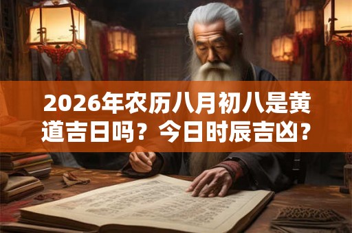2026年农历八月初八是黄道吉日吗？今日时辰吉凶？