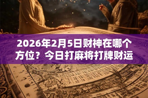 2026年2月5日财神在哪个方位？今日打麻将打牌财运方位