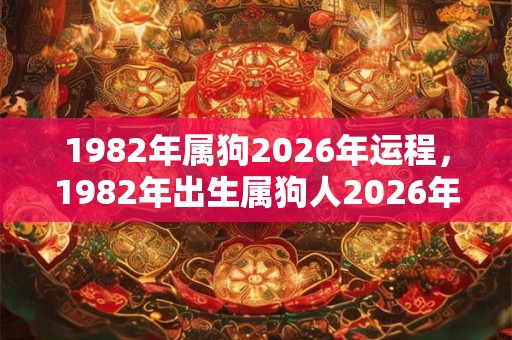 1982年属狗2026年运程，1982年出生属狗人2026年每月运势