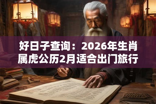 好日子查询：2026年生肖属虎公历2月适合出门旅行的黄道吉日