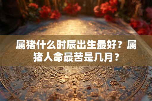 属猪什么时辰出生最好？属猪人命最苦是几月？