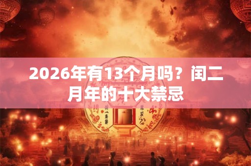 2026年有13个月吗?闰二月年的十大禁忌 2026年有13个月吗?闰二月年的十大禁忌