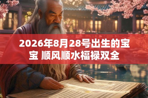 2026年8月28号出生的宝宝 顺风顺水福禄双全
