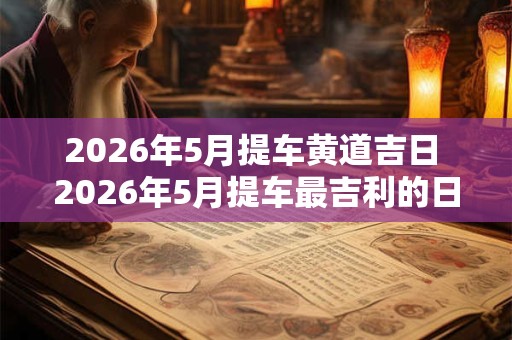 2026年5月提车黄道吉日 2026年5月提车最吉利的日子 2026年5月提车黄道吉日 2026年5月提车最吉利的日子