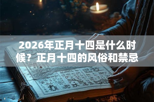 2026年正月十四是什么时候?正月十四的风俗和禁忌 2026年正月十四是什么时候?正月十四的风俗和禁忌