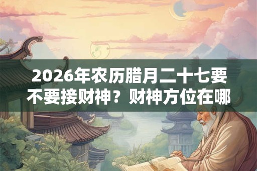 2026年农历腊月二十七要不要接财神？财神方位在哪儿