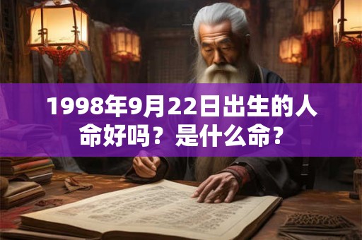 1998年9月22日出生的人命好吗？是什么命？