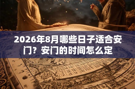 2026年8月哪些日子适合安门？安门的时间怎么定