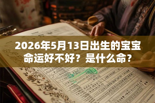 2026年5月13日出生的宝宝命运好不好？是什么命？