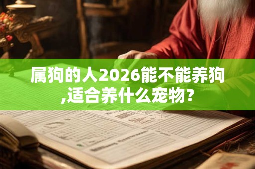 属狗的人2026能不能养狗,适合养什么宠物？