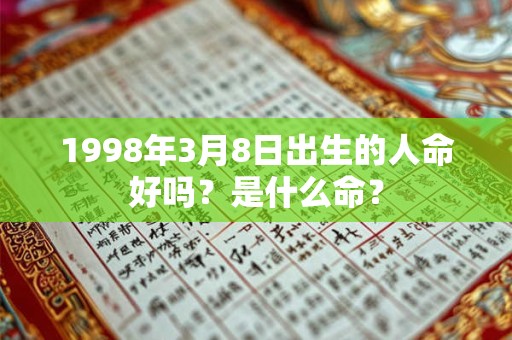 1998年3月8日出生的人命好吗？是什么命？