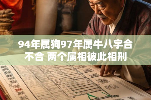 94年属狗97年属牛八字合不合 两个属相彼此相刑