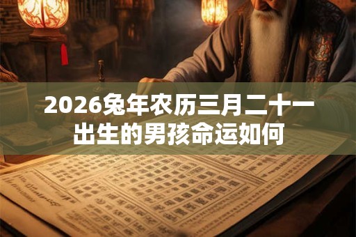2026兔年农历三月二十一出生的男孩命运如何