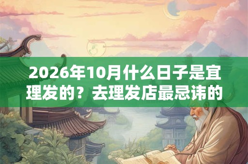 2026年10月什么日子是宜理发的？去理发店最忌讳的三句话