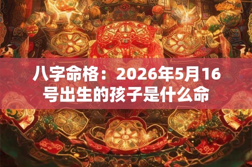 八字命格:2026年5月16号出生的孩子是什么命 八字命格:2026年5月16号出生的孩子是什么命