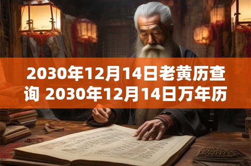 2030年12月14日老黄历查询 2030年12月14日万年历黄道吉日