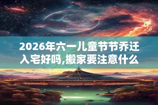 2026年六一儿童节节乔迁入宅好吗,搬家要注意什么？