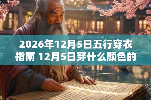 2026年12月5日五行穿衣指南 12月5日穿什么颜色的衣服