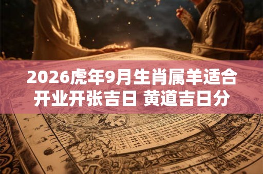 2026虎年9月生肖属羊适合开业开张吉日 黄道吉日分析 2026虎年9月生肖属羊适合开业开张吉日 黄道吉日分析