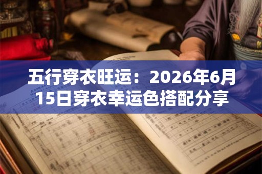 五行穿衣旺运：2026年6月15日穿衣幸运色搭配分享