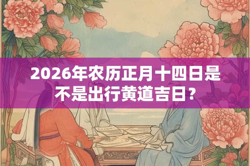2026年农历正月十四日是不是出行黄道吉日？