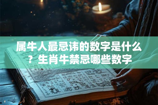 属牛人最忌讳的数字是什么?生肖牛禁忌哪些数字 属牛人最忌讳的数字是什么?生肖牛禁忌哪些数字