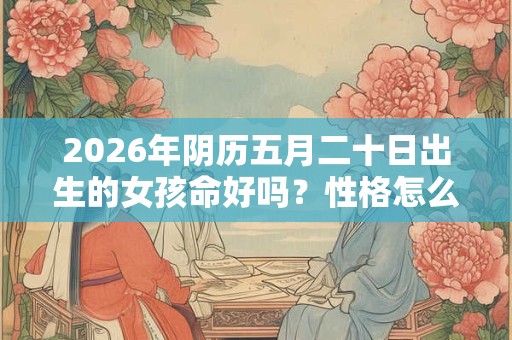 2026年阴历五月二十日出生的女孩命好吗?性格怎么样 2026年阴历五月二十日出生的女孩命好吗?性格怎么样
