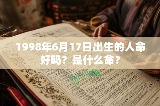 1998年6月17日出生的人命好吗？是什么命？